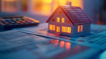 A detailed financial plan for home loan refinance, emphasizing long-term savings and interest reduction strategies, close up, financial planning theme, vibrant, Overlay