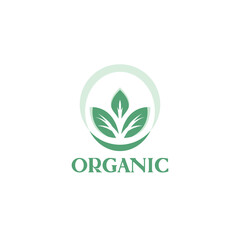 Organic Logo Vector. Nature Leaf Logo