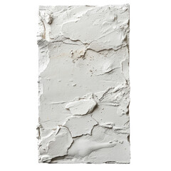 Textured white wall panel showcasing a rough plaster surface with unique patterns and details, perfect for artistic backgrounds.
