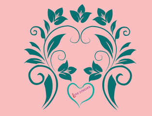 background with heart