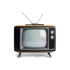 Retro TV isolated on white background. 3D illustration.