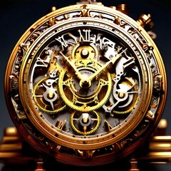 Fototapeta premium Clock, clock tower, clock design, mechanical, time, luxury watch, gold watch, table clock,