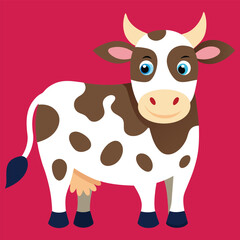 Colorful cow image abstract art colorful background nice image.