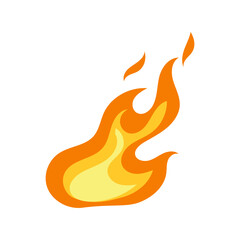 Cartoon fire. Flame of infernal fireballs,orange and yellow campfire, hot wildfire and bonfire, burn power. Hellfire burning icons isolated vector . Fireplace or camping activity.