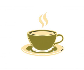 Obraz premium Warm Cup of Coffee Icon