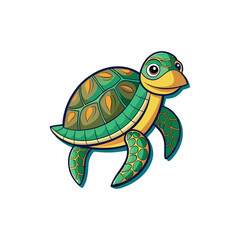 turtle vector art and illustration