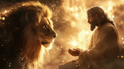 Jesus and The Lion