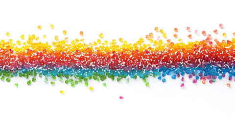 colorful abstract swirl with a gradient of colors from yellow to purple, set against a white background.

