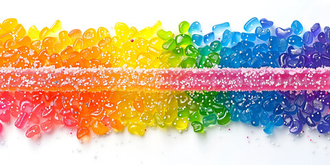 colorful abstract swirl with a gradient of colors from yellow to purple, set against a white background.

