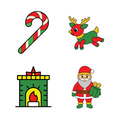 christmas tree and numbers