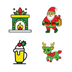 santa claus with gifts