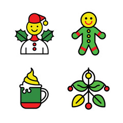 set of christmas icon 