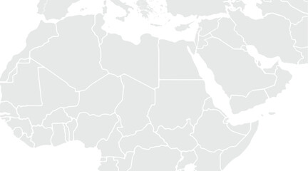 Obraz premium World map.United States, China, Russia, Germany, United Kingdom, Japan, France, India, Brazil, Canada, Italy. Grayscale,isolated on white background