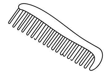 Hair comb line art 
