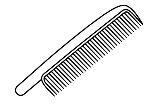 recommend clip art: Hair comb line art 
                    