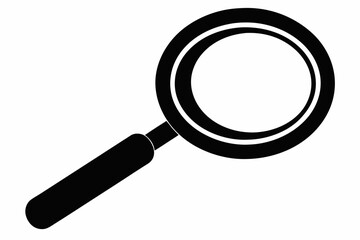 Magnifying glass icon. Vector illustration 
