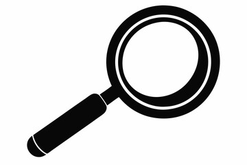 Magnifying glass icon. Vector illustration 
