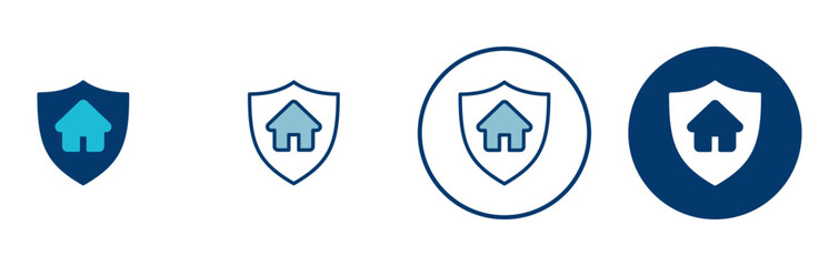 Home insurance icon vector isolated on white background. home protection icon