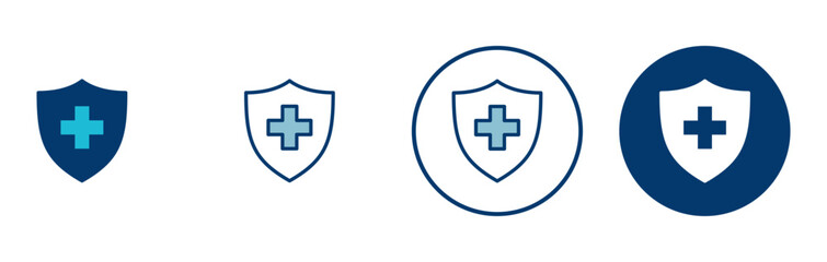 Health insurance icon vector isolated on white background. Insurance health document icon