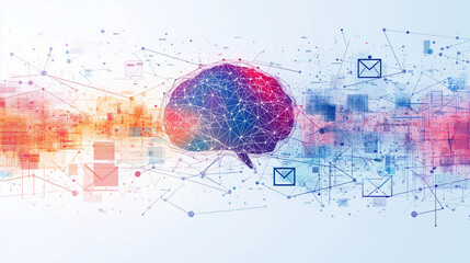 digital map with various connections for communication and information transfer