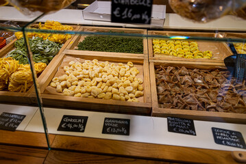 Bologna, Italy-July 10, 2024: Italian handmade pasta