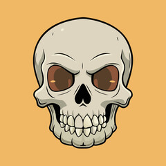 Fototapeta premium vector illustration of skull