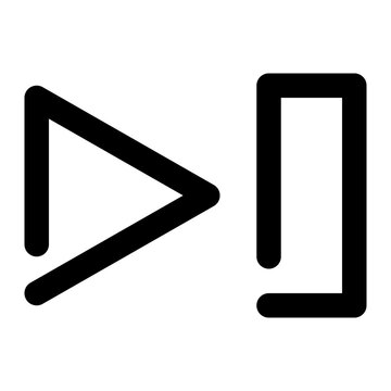 recommend clip art: next, skip, control, player, media, multimedia outline icon