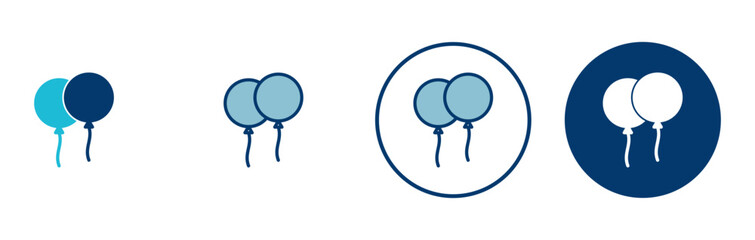 Balloon icon vector isolated on white background. party balloon icon decoration birthday vector. Balloon vector icon