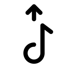 upload audio, upload, audio, media, multimedia outline icon