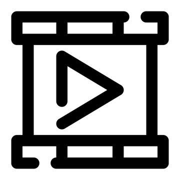 recommend clip art: video, movie, clip, player, media, multimedia outline icon