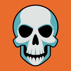 vector illustration of skull