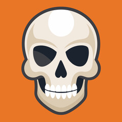 Fototapeta premium vector illustration of skull