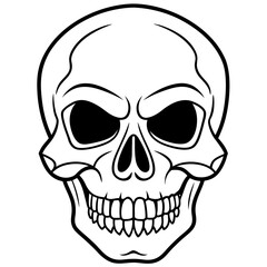 Fototapeta premium vector illustration of skull