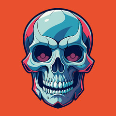 Fototapeta premium vector illustration of skull
