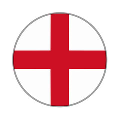 Obraz premium The flag of England . Flag icon. Standard color. Round flag. Computer illustration. Digital illustration. Vector illustration.