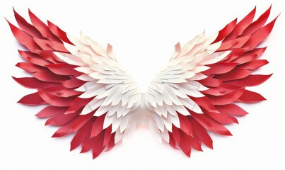 Obraz premium Delicate Paper Wings Crafted with Precision, Captured in Stunning 4K UHD