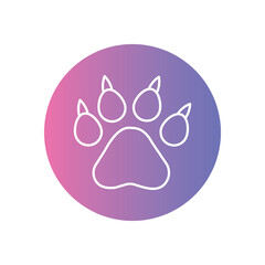 Wildlife icon vector stock illustration