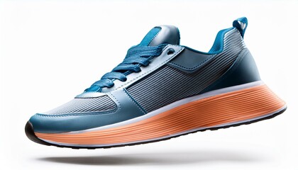 Single colorful sport sneaker isolated on white background. ai generated