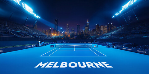 Obraz premium tennis tournament in Australia, Melbourne city