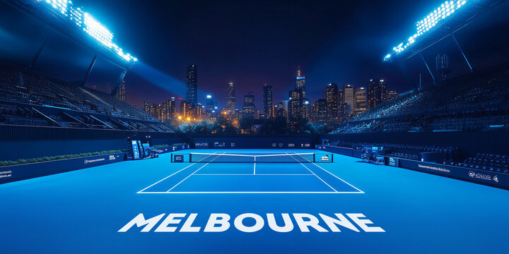 tennis tournament in Australia, Melbourne city - Powered by Adobe