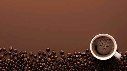 A simple coffee themed background for a squarespace site