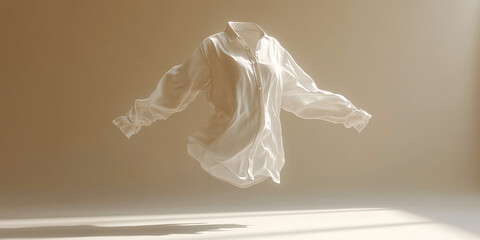 Blouse, clothing model, hanger, simplicity, Generative AI.