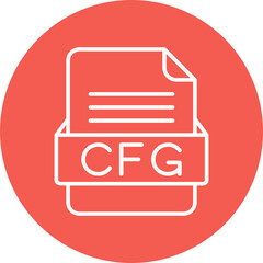 CFG File Format Vector Icon Design