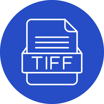 TIFF File Format Vector Icon Design