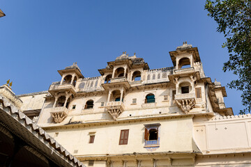 historical palace unique architecture from different angle at day