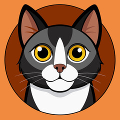Fototapeta premium cat vector and cartoon cat illustration cute baby cat