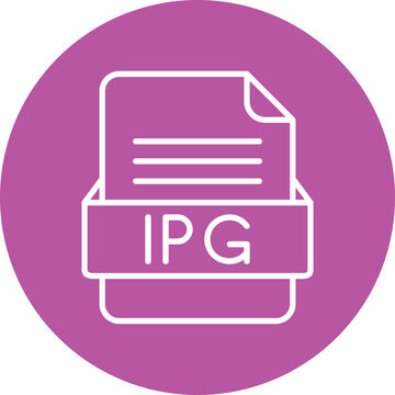IPG File Format Vector Icon Design