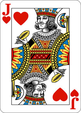 Jack of Hearts Design from Deck of Playing Cards