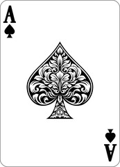 Ace of Spades Design from Deck of Playing Cards