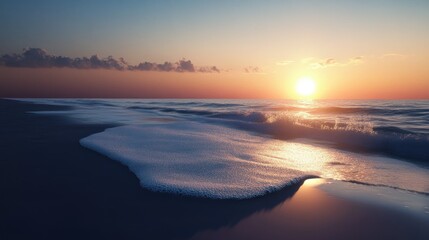 Peaceful Sunset Over the Ocean